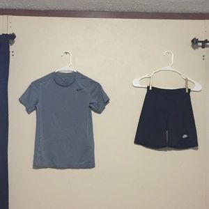 NIKE Youth Shirt and Shorts.